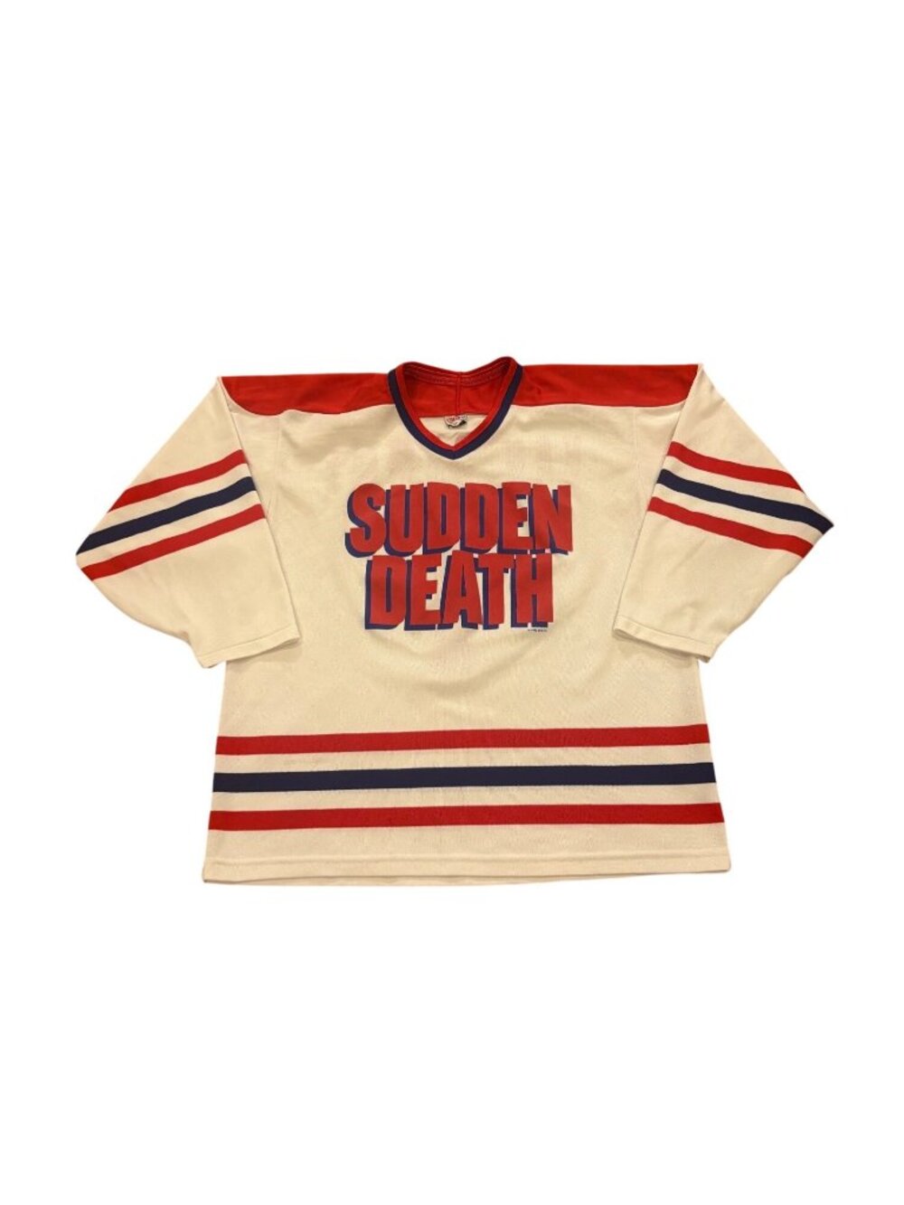 Rare 1995 CCM Sudden Death Jean-Claude Van Damme #1 Movie Promo Hockey Jersey L